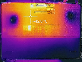 Термофотография, нижняя панель корпуса