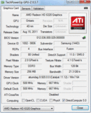 Информация о системе: GPUZ Radeon HD 6320