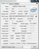 Информация о системе: GPUZ Intel HD 3000