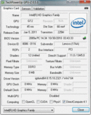 GPUZ Intel HD