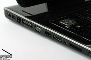 Стандартно для мультимедийного ноутбука, HDX9320EG предлагает множество интерфейсов.
