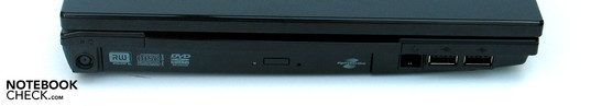 Слева: USB, HDMI, VGA, ExpressCard, LAN, замок Кенсингтона