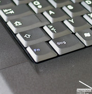 …с характерным расположением клавиш, например, FN находится в левом нижнем углу.