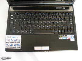 MSI GX400 Клавиатура
