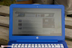 Использование HP Stream 13 вне помещения...