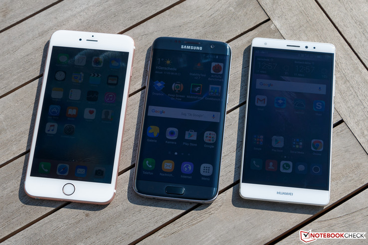 Дорогие игрушки против солнца: iPhone 6s Plus, Galaxy S7 Edge, Huawei Mate S