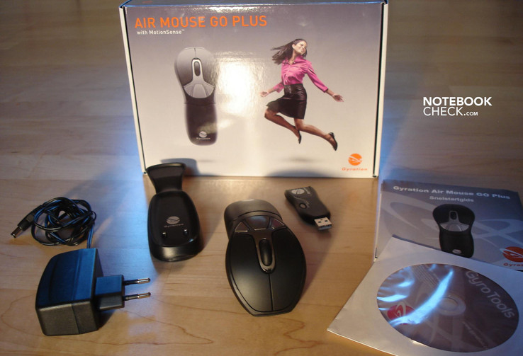 Gyration Air Mouse Go Plus' набор поставки