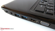 Два порта USB 3.0 располагаются на правой грани корпуса.