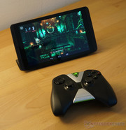 Предустановлена игра Trine 2 - ее графика способна потягаться с консолями Xbox 360 и Playstation 3, а управление полностью совместимо с контроллером Shield