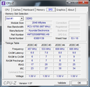 Системная информация CPUZ RAM SPD