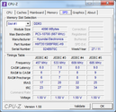 Информация о системе: CPUZ RAM SPD