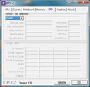 Информация о системе: CPUZ RAM SPD