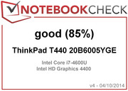 В обзоре: Lenovo Thinkpad T440.