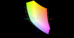 Asus GL502VS отображает 83% цветов спектра sRGB ...
