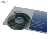 Schenker включает в комплект поставки ноутбука инструкцию и диск с драйверами и утилитами.