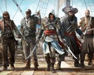 На иллюстрации Assassin's Creed IV: Black Flag изображен Эдвард Кенуэй со своей командой пиратов на корабле (Источник изображения: Ubisoft)