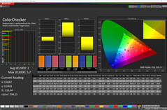 CalMAN - Color accuracy (Яркий, sRGB)