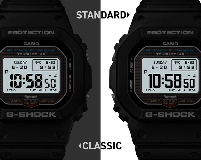 Утечка маркетингового изображения двух стилей шрифта предстоящих часов Casio G-Shock GW-BX5600. (Источник изображения: Reddit)