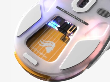 Гнездо для аккумулятора для беспроводной модели Glorious O3 Wireless белого цвета. (Источник изображения: Glorious)