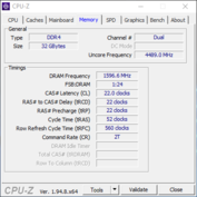 CPU-Z - memory