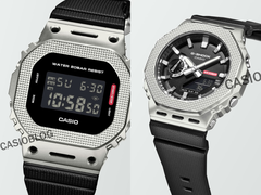 Слева направо (на фото), Casio G-Shock GM-5600M-1 и GM-2100M-1A. (Источник изображения: Casioblog)