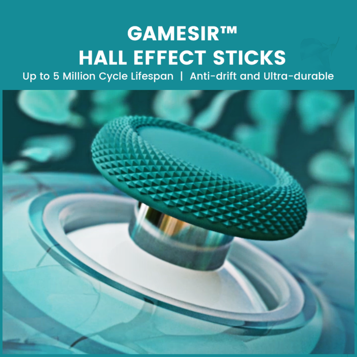 GameSir T7 Pro Floral может похвастаться фирменными джойстиками GameSir с эффектом Холла против дрейфа (Источник изображения: GameSir)