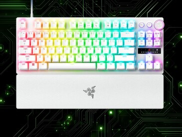 Игровая клавиатура Razer Huntsman V3 Pro TKL 8KHz в белом цвете (Источник изображения: Razer PR с правками)