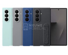 Galaxy Z Fold7 уже можно увидеть в четырех стартовых цветах благодаря этим утечкам чехлов от первых лиц. (Источник изображения: via NieuweMobiel)