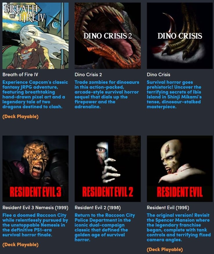 Все игры, включённые в Humble Bundle Capcom Classics Bundle