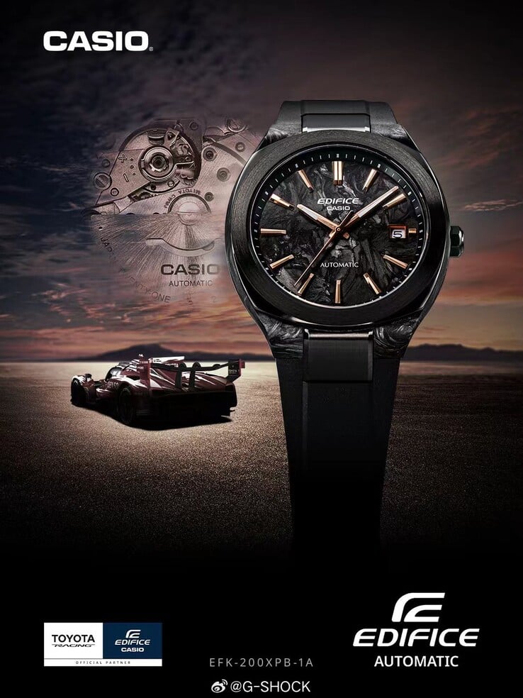 Новые часы Casio Edifice x Toyota Racing EFK-200XPB-1A