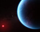 Визуализация K2-18b на основе современных научных данных, показывающая, как может выглядеть эта далекая экзопланета. (Источник изображения: NASA, ESA, Джозеф Олмстед)