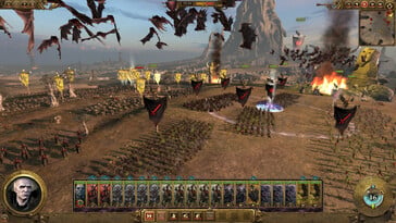 Изображение, на котором запечатлена битва в игре Total War: Warhammer.