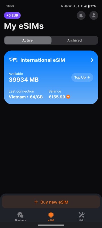 Приложение отображает Ваш баланс Ycoin также в виде МБ по текущей цене в стране.