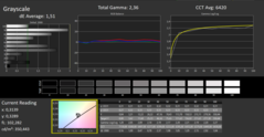 Calman ColorChecker: DCI-P3 - greyscale- (после калибровки)