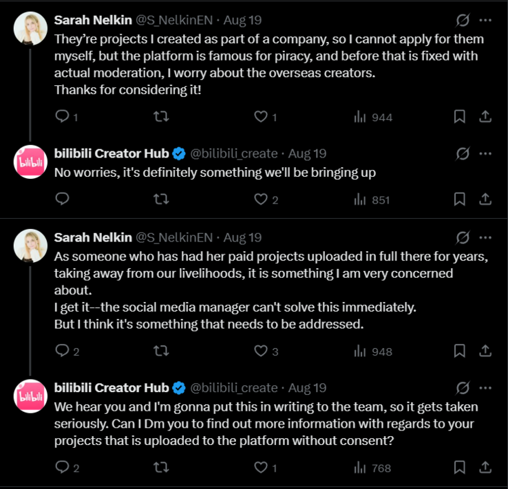 Ответ Bilibili на опасения по поводу пиратства