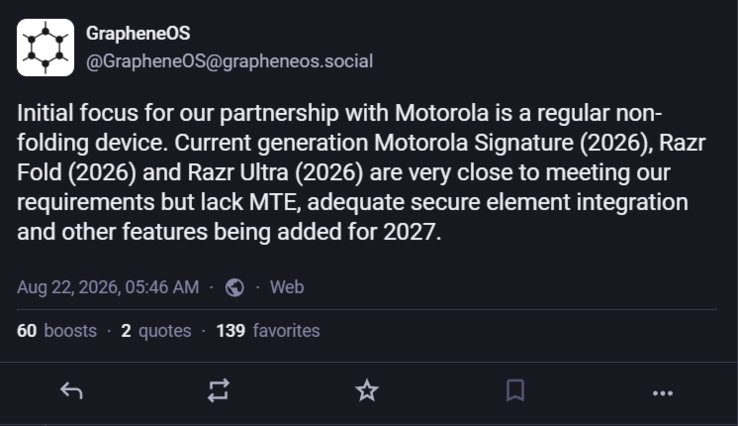 Графен не будет поддерживаться в текущем флагманском устройстве Motorola