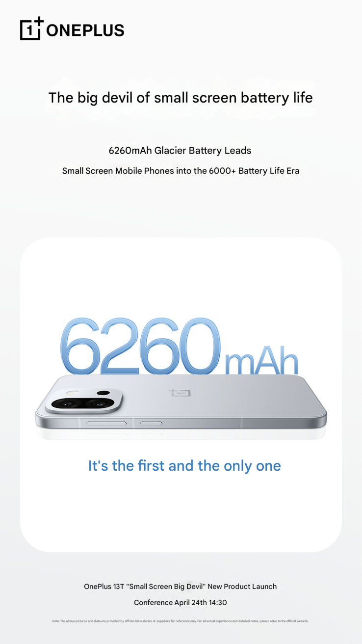 OnePlus подтверждает емкость аккумулятора 13T (Источник изображения: OnePlus - машинный перевод)