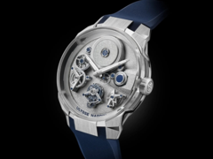 Часы Ulysse Nardin Blast Free Wheel Maillechort (на фото) имеют корпус из 18-каратного белого золота. (Источник изображения: Ulysse Nardin)