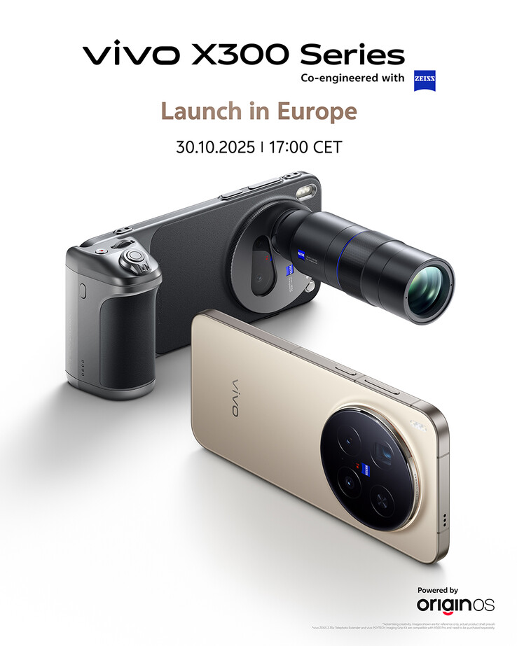 Vivo X300 будет официально представлен в Европе 30 октября 2025 года