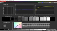 CalMAN Grayscale calibrated (цветовое пространство: DCI-P3)