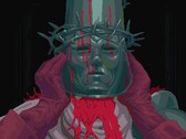 Изображение из игры Blasphemous с персонажем.