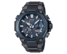 Модель Casio MTGB2000YBD2 (на фото) имеет верхний ободок и кнопки с сине-серым ионным напылением, а также черное основание для двухцветного контраста. (Источник изображения: Casio)