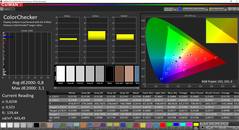 CalMAN ColorChecker (после калибровки, AdobeRGB)