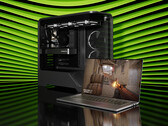 Компания Nvidia наконец-то показала графический процессор RTX 5050 для настольных компьютеров. Рекламное изображение, демонстрирующее ноутбук и башенный ПК (источник изображения: Nvidia)