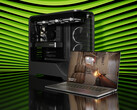 Компания Nvidia наконец-то показала графический процессор RTX 5050 для настольных компьютеров. Рекламное изображение, демонстрирующее ноутбук и башенный ПК (источник изображения: Nvidia)