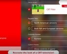 Экран консоли Nintendo Switch 2, демонстрирующий ее эксклюзивную способность воссоздавать ЭЛТ-подобный дисплей (источник изображения: Nintendo of America YT)