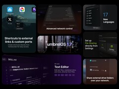 umbrelOS 1.7.0 теперь доступна с ярлыками на домашнем экране, 17 новыми языками и многим другим