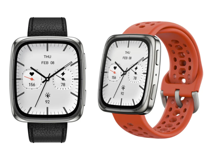 Смарт-часы Amazfit Active 2 Square поставляются с двумя ремешками. (Источник изображения: Amazfit)