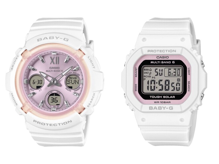 Часы Casio Baby-G BGA-2800SP-7A1 (слева) и BGD-5650SP-7C (справа)