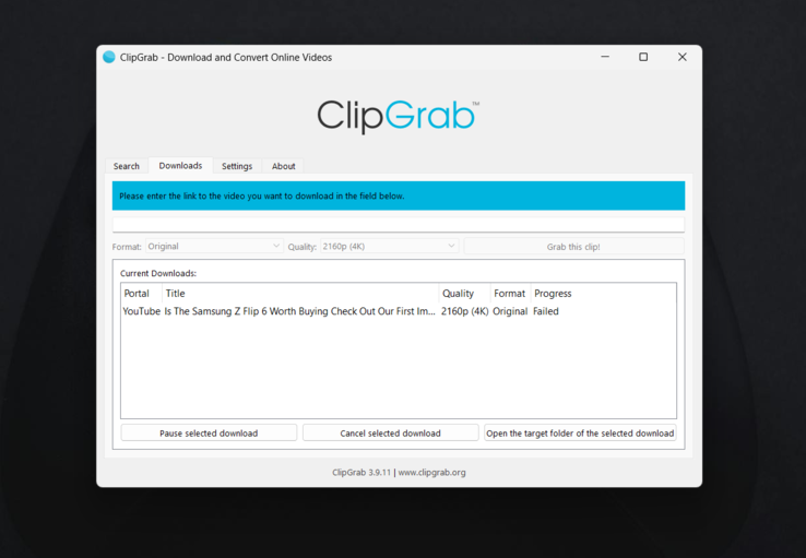 ClipGrab в действии (Источник изображения: Antony Muchiri)